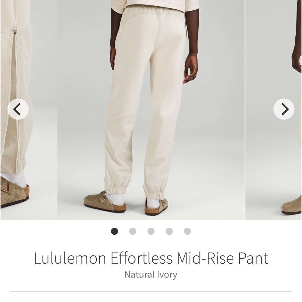 Lululemon Effortless Mid-Rise Pant
Natural Ivory